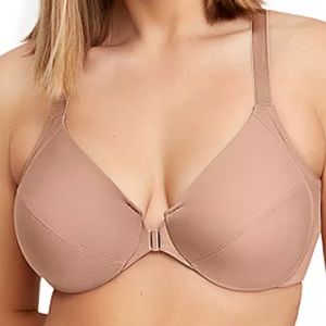 Glamorise Front-Closure Smoothing WonderWire® Underwire Bra 1247 Size 46H